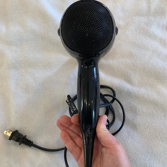 Conair Hair Dryer Dual Heat Speed Blow Dryer Black Gold Compact - Picture 4 of 5